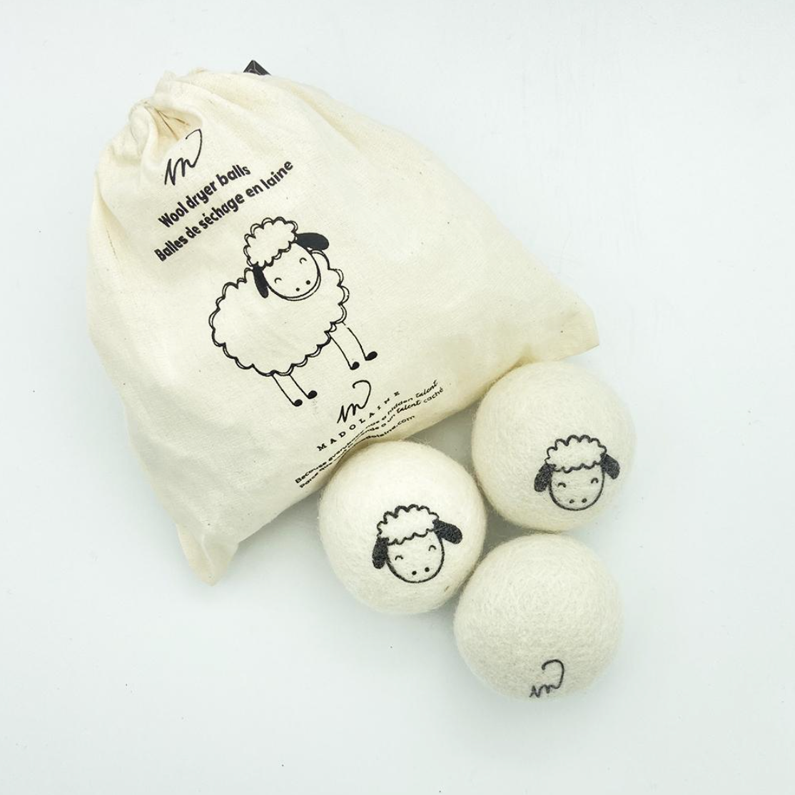 Balles de séchage en laine