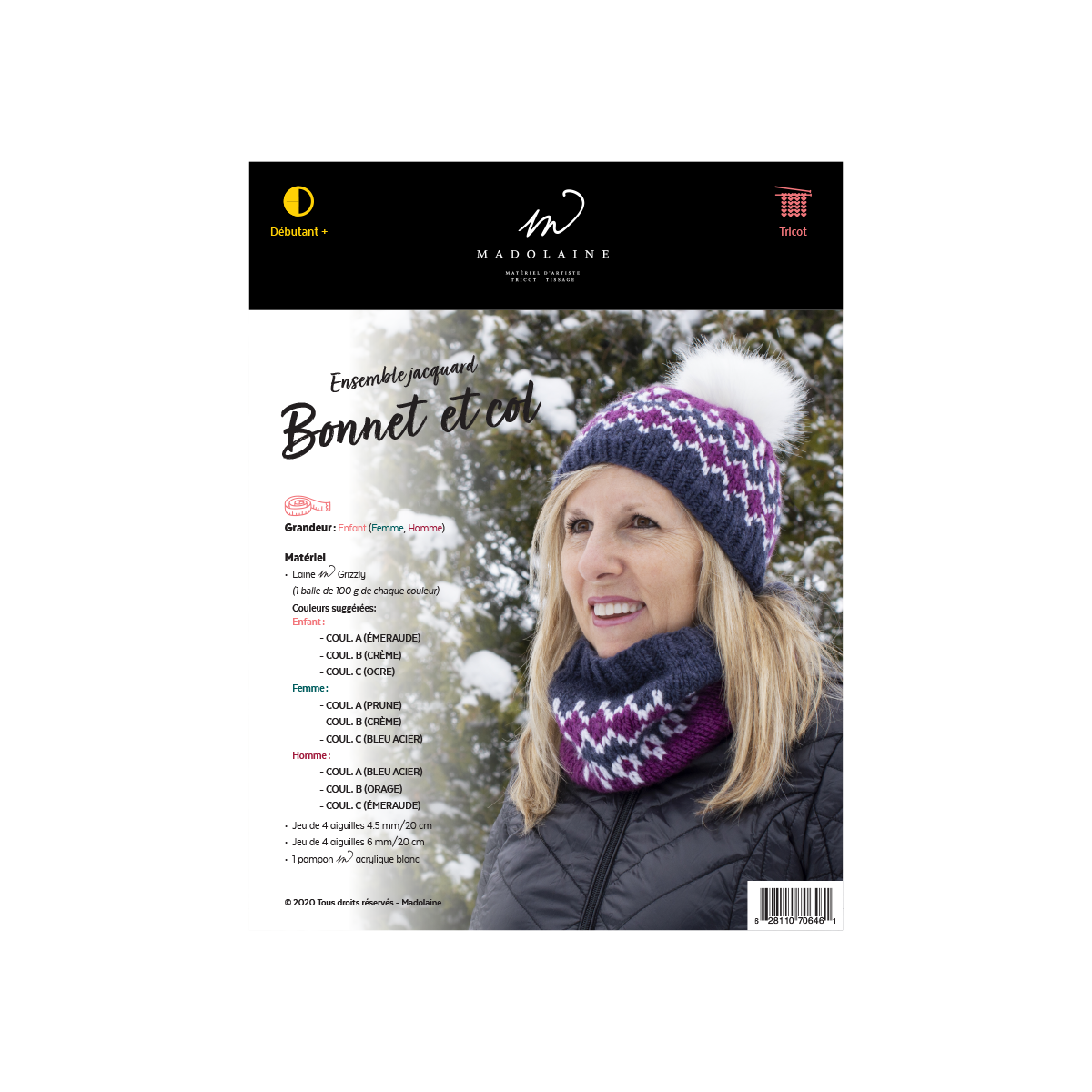 Ensemble jacquard Bonnet & Col