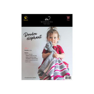 Doudou éléphant pour les tout p'tits