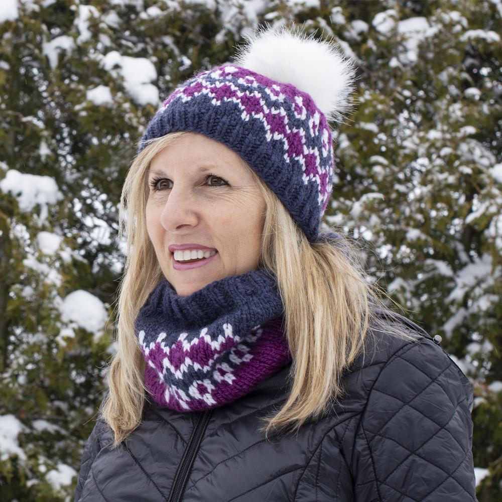 Ensemble jacquard Bonnet & Col