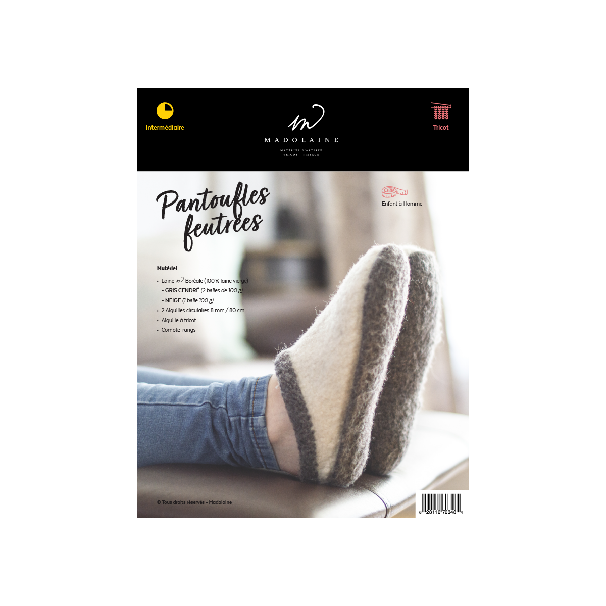 Pantoufles feutrées